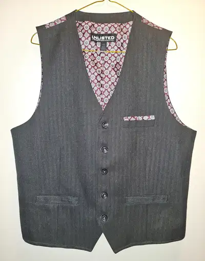 Men’s UNLISTED Suit-Vest Size L (Dress or Casual) - EUC, View more