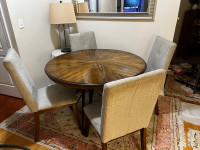 Round dinning table with 4 chairs for sale