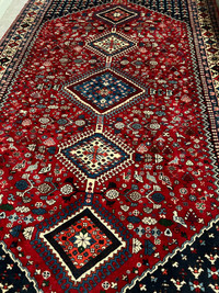 Hand-knotted Persian wool rug 