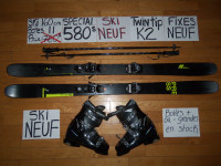 Ensembles ski alpin twin tip 150 160 166 170 171 cm