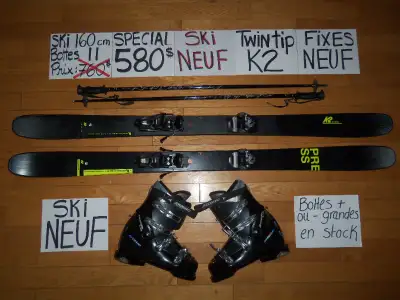 -ME JOINDRE SEULEMENT PAR APPEL OU TEXTOS AU 579-420-4242 MERCI -Les ensembles de ski alpin twin tip...