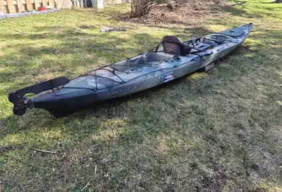 Stable, fast, easily entered from shore or deep water. This is a premium Fishing Kayak that is capab...
