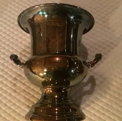 1920s Champagne Bucket Viking Plate, Urn Trophy Style, Piecrust, View more