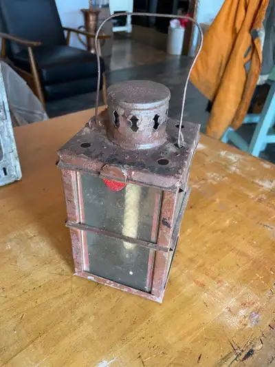 Vintage box lantern, View more
