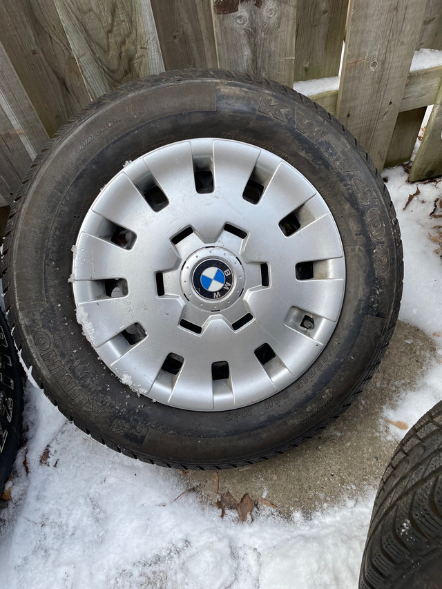 2 BMW winterTires 205/65/r15 in Tires & Rims in Mississauga / Peel Region