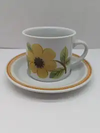 Summer Days Lambeth Stoneware Cup and Saucer Royal Doulton