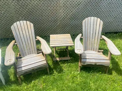 Adirondack Chairs and Table (Folding), View more