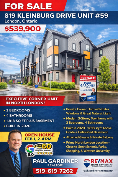 Welcome to a truly rare opportunity to own a corner unit condo townhouse in North London, one of onl...