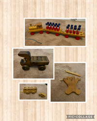 Wooden toys collection