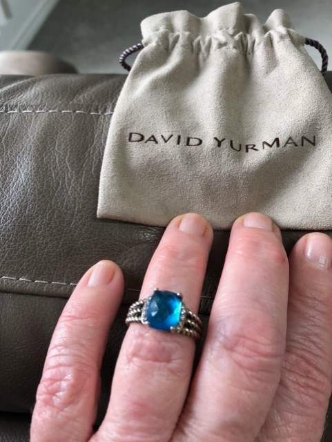 David Yurman Petite Wheaton®   Topaz  Bleu et Diamant dans Bijoux et montres  à Longueuil/Rive Sud - Image 2