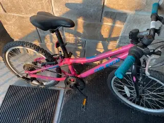 Used pink bike, 20 inch wheels, good condition, for girls, View more