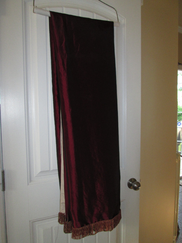 PAIR OF BURGUNDY COLORED DRAPES in Window Treatments in New Glasgow