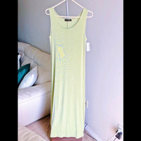NWT - Picadilly Fashions Green Sleeveless Maxi Dress (Size M)