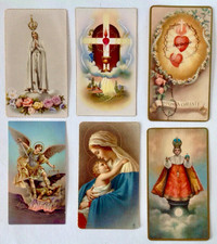 Antiquité. Collection Art religieux. Lot de 6 images pieuses #12