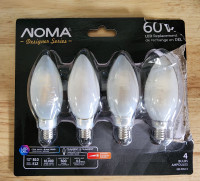 NOMA  B10 E12 Led Filament Bulbs  x 7  (New in box)