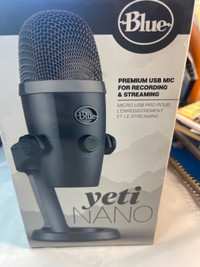 NEW BLUE YETI NANO USB MIC FOR RECORDING #V1170