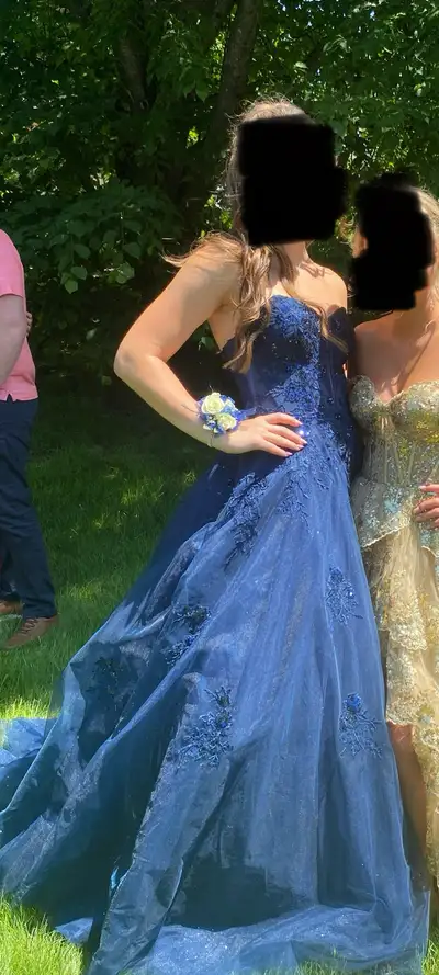 navy prom dress, View more