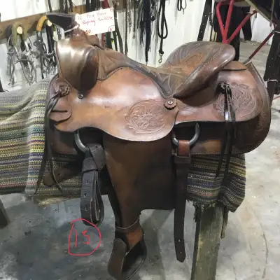 16” Big Horn Roping Saddle, View more