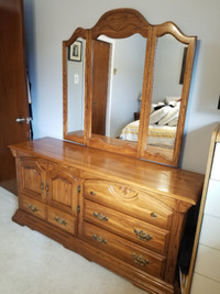 Bedroom Dresser with matching Night stand quality wood