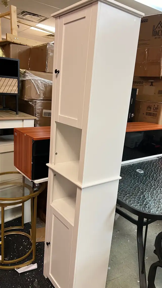 Tall Medicine Cabinet, Freestanding Bathroom Storage Cabinet wit in Bathwares in Markham / York Region - Image 2