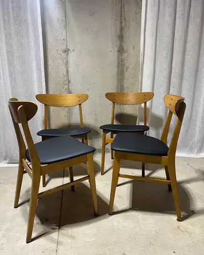 Mid Century Modern Teak Dining Chairs , View more