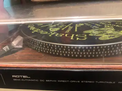 Rotel stereo sustem and turntable, View more