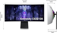 Samsung Odyssey G8 34" WQHD 175Hz Curved OLED Gaming Monitor (LS