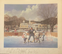 Practice Makes Perfect signed Hockey Print
