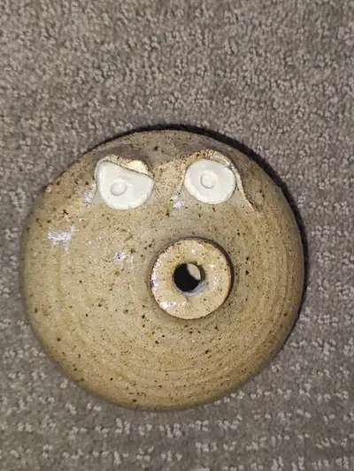Ceramic Earthenware Wall Hanging Decorative Piece w/ Open Top, View more