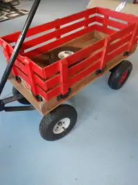 TSC Wagon with Removable Red Wood Racks