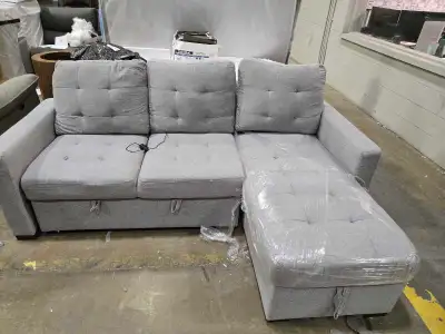Danny pullout sectional  good shape, View more