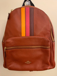 Coach leather knapsack for sale
