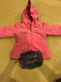 OshKosh girls light Jacket fits 12 months - EUC