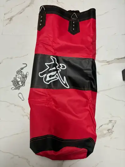 Red & Black Punching Bag 100cm/39in with Chains, View more