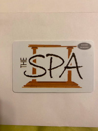 The spa gift card
