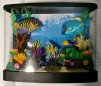 Back lid artificial fish aquarium