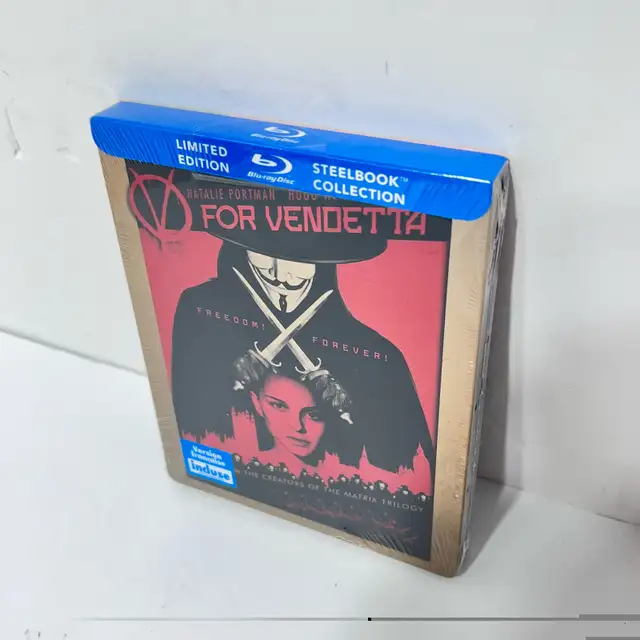 V for vendetta limited edition Collectors steelbook bluray movie in CDs, DVDs & Blu-ray in Winnipeg - Image 4