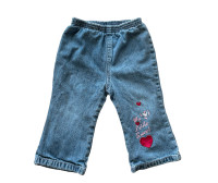Please Mum Slip On Denim  Jeans 18M Insulated 100% Cotton
