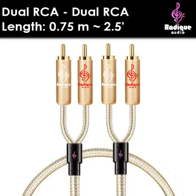 Gold Series RCA Stereo Interconnect | Radique Audio, View more