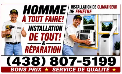 CLIMATISEUR•TELEVISION•RIDEAU•STORE•TOILETTE•LAVE-VAISSELLE•DECK, View more