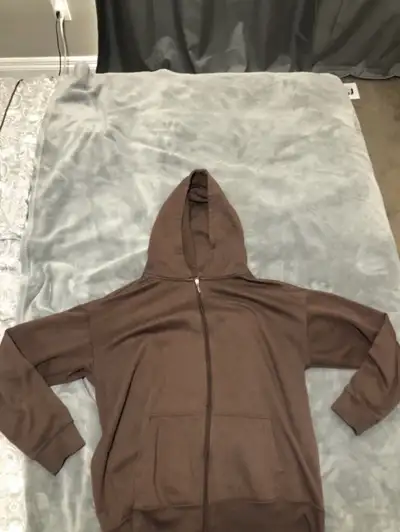 Brown zip up hoodie , View more