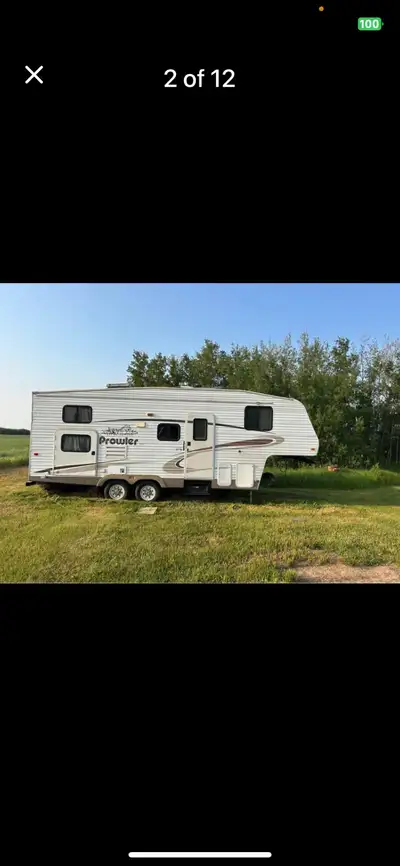 Trailer at Oyen Alberta. Needs Lino replaced. In good shape