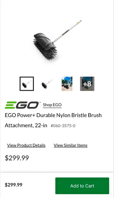 Brand new in box - EGO bristle brush attachment, View more