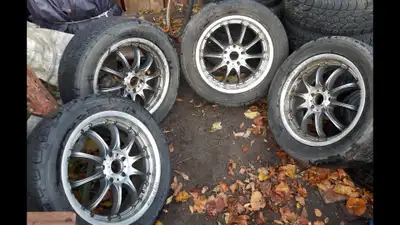 I have a set of hard to find Falken Circuit Spec rims. 18 inch 5x114.3 or 5x4.5. In decent condition...