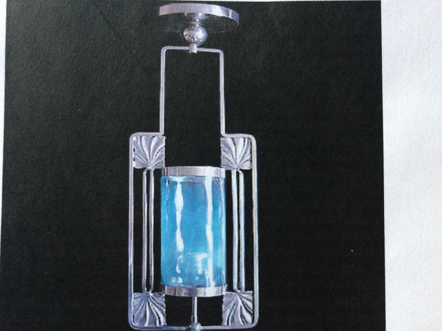 Art Nouveau Secessionist Ceiling Light Loetz, c.1905 in Arts & Collectibles in Edmonton