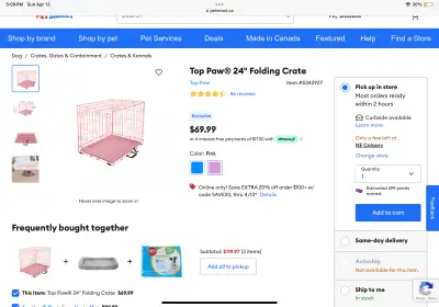 Top Paw pink kennel , View more