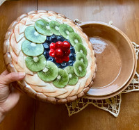 Ceramic Pie Plate/Saver 