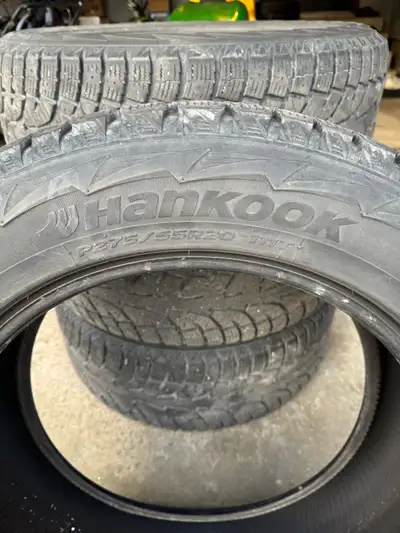 HANKOOK I PIKE RW11 winter tires 4 used tires 275 55R 20