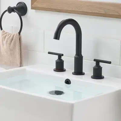 ❤️NEW IN BOX: Black Bathroom Faucet with Pop up Drain, View more