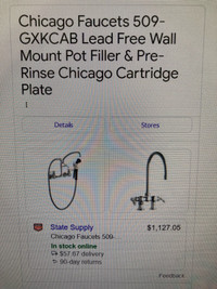 Chicago Faucets - wall mounted faucet